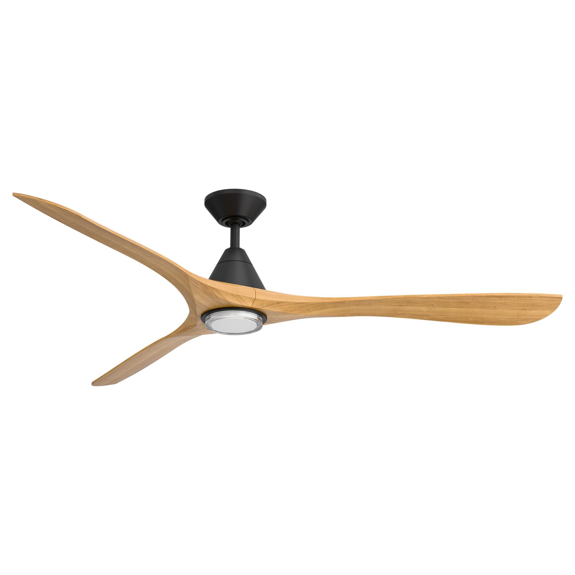 Modern Forms Carve 72 Inch Ceiling Fan with Light Kit - FR-D2504-72L-MB/HO