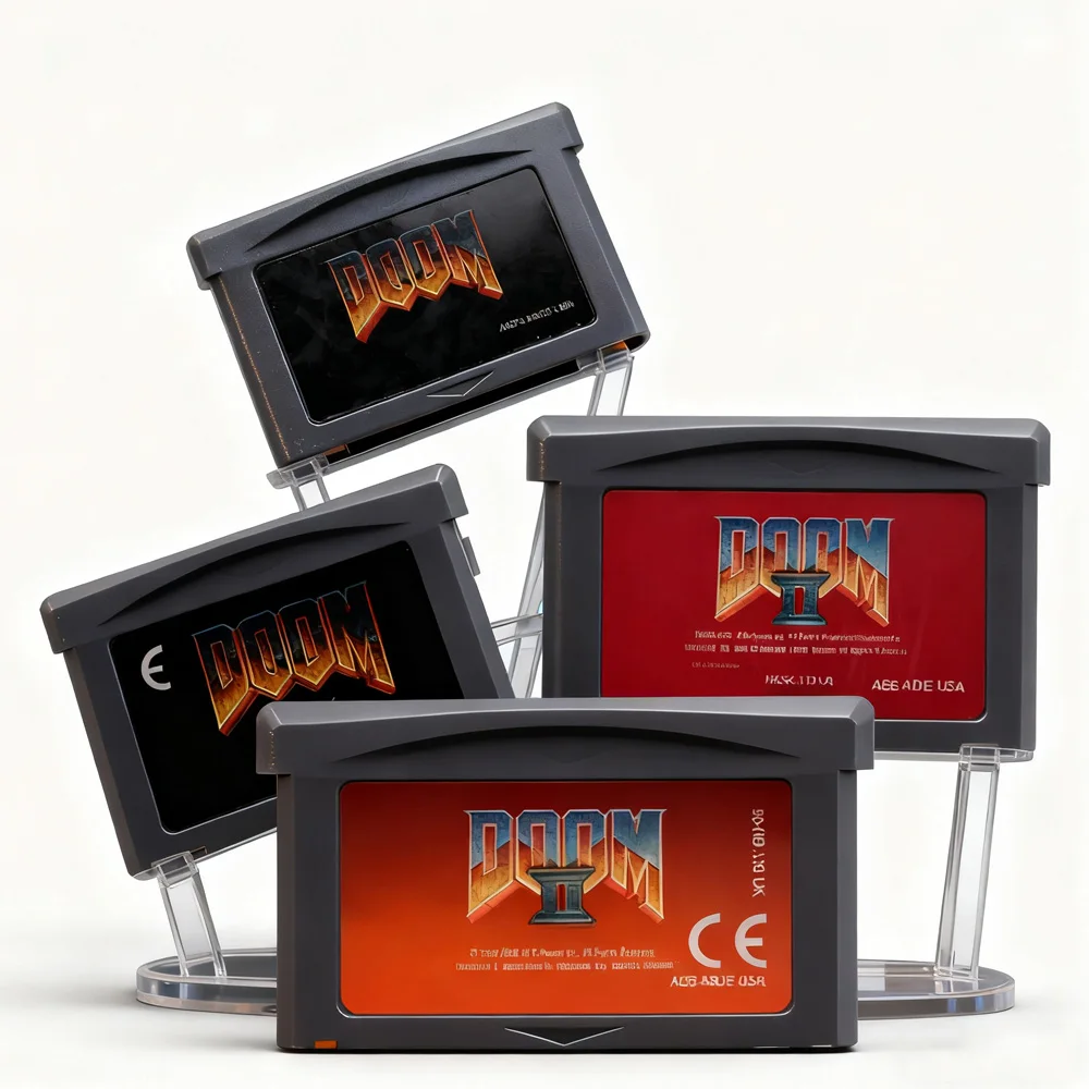 Cartouche de jeu GBA série Doom, cartouche de jeu série DOOM 32 bits, carte de Console de jeu vidéo DOOM 1 DOOM 2 pour GBA GBASP NDSL