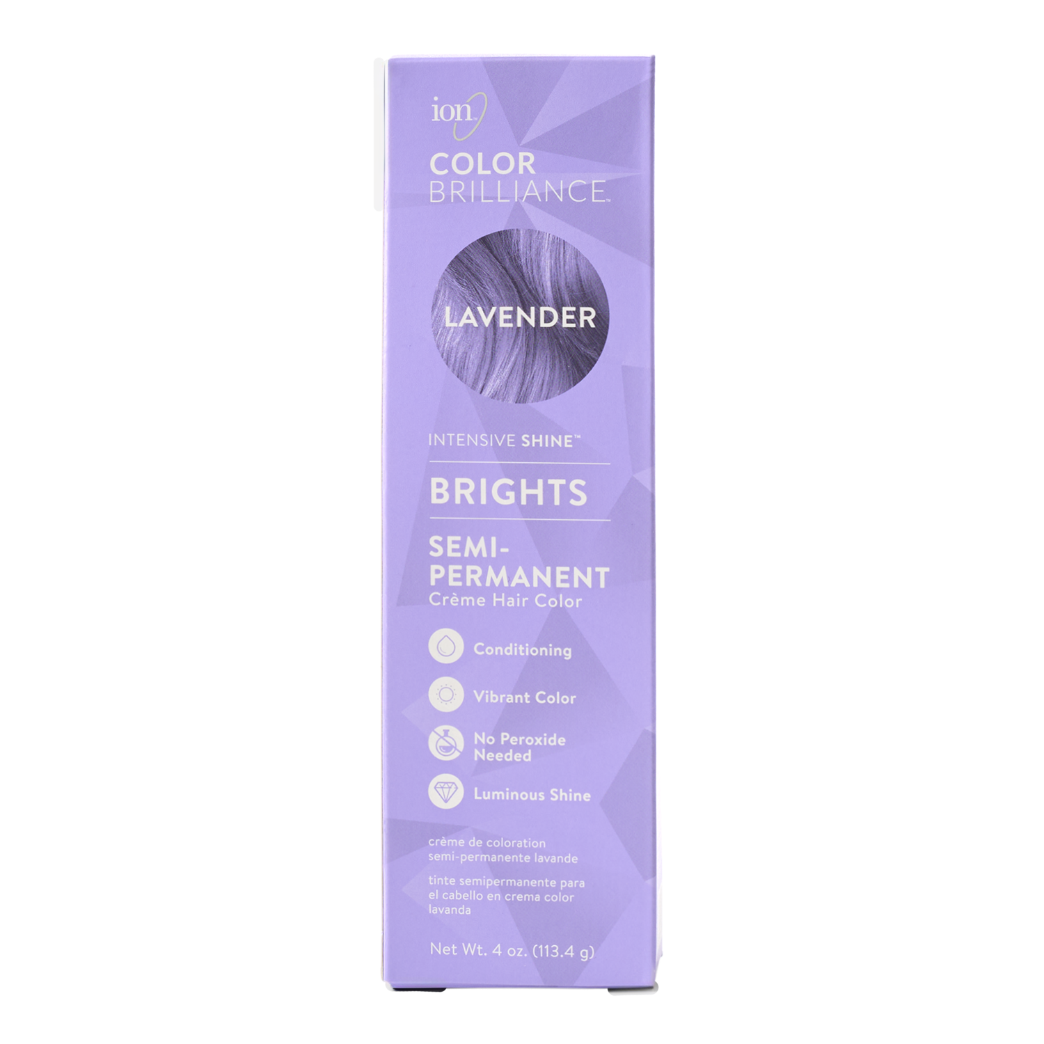 Ion Semi-Permanent Brights Hair Color Lavender 2.05 Oz