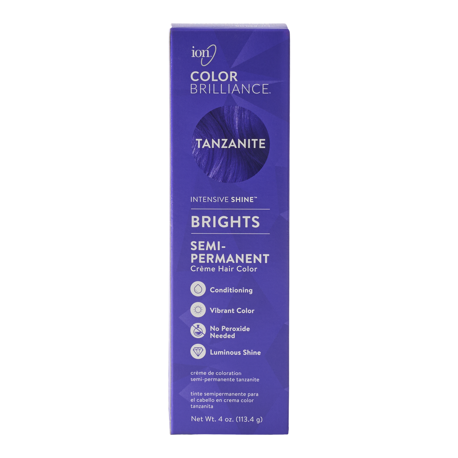 Ion Semi-Permanent Brights Hair Color Tanzanite 2.05 Oz