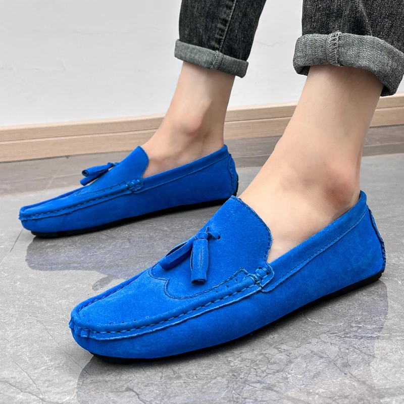 Loafer Männer Casual Schuhe Quaste Brogue Große Größe Fahren Schuhe Männer Loafer Mokassins Atmungsaktive Slip auf Loafer für Männer Schuhe