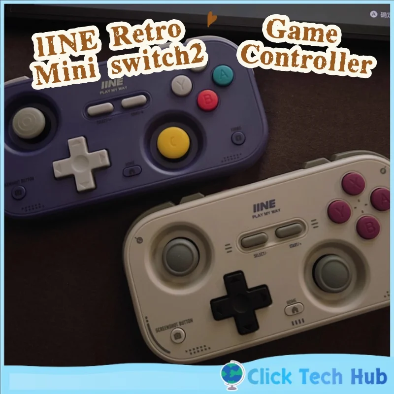 IINE Retro Mini Game Controller Switch2 Controller Wake Up Tragbare Seite Flipping Streaming Simulator Android Ios PC Auto Ns2 Image