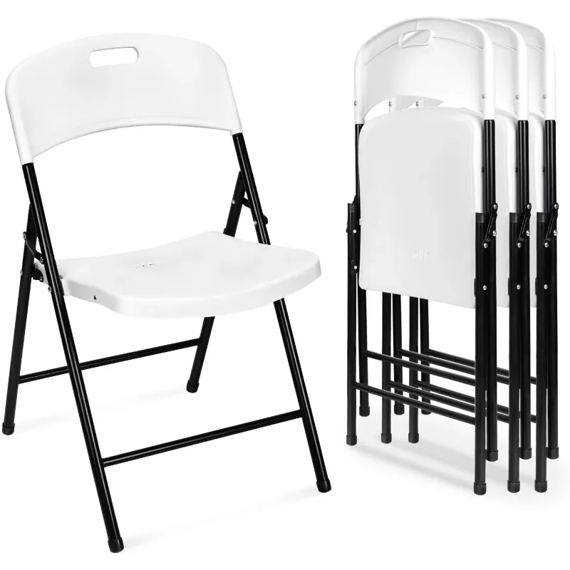 Spritzguss tragbare leichte weiße Klappstühle für Veranstaltungen, Partys, Großhandel, Stuhl, Outdoor-Kunststoff-Klappstuhl Image
