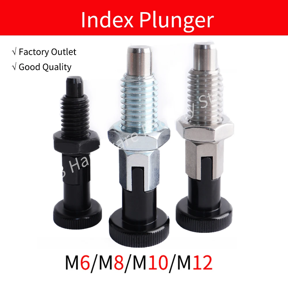 Qb217 Feder index Stift knopf Kolben Index schraube Anschlags tift mit selbstsicher nder Funktion zur präzisen Position ierung von m6/m8/m10/m12 Image