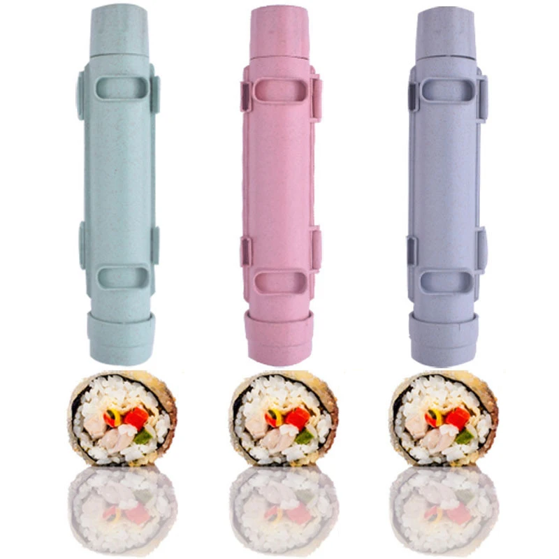 DIY-Zylinder-Sushi-Herstellungsmaschine, schneller Sushi-Zylinder, einfach zu bedienen, japanische Rollen-Reis-Fleischform, Reis- und Gemüse-Rollenform Image