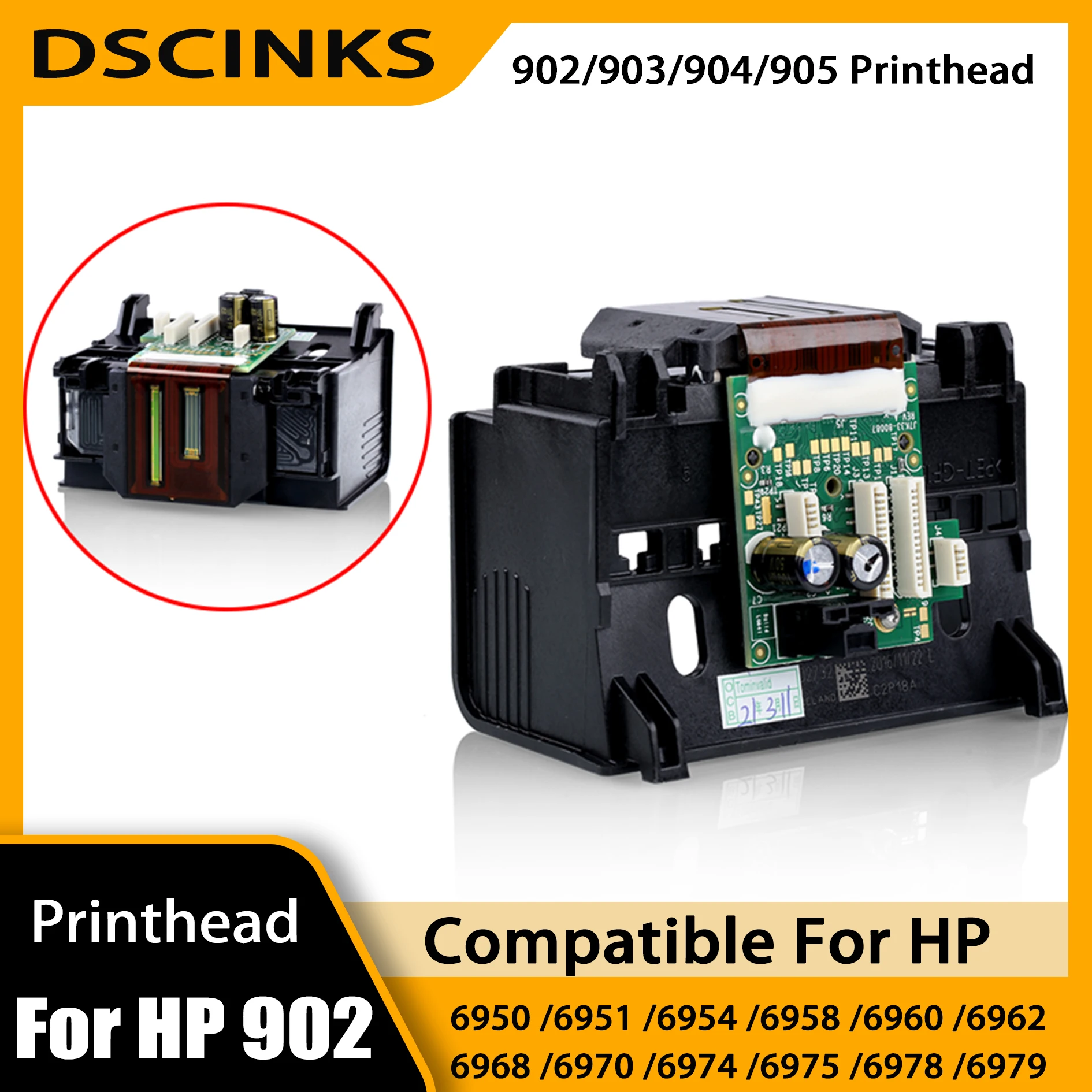 Für HP 902 903 904 905 Druckkopf Für HP OfficeJet Pro 6950 6951 6954 6958 6960 6962 6968 6970 6974 6975 6978 6979 Drucker Kopf Image