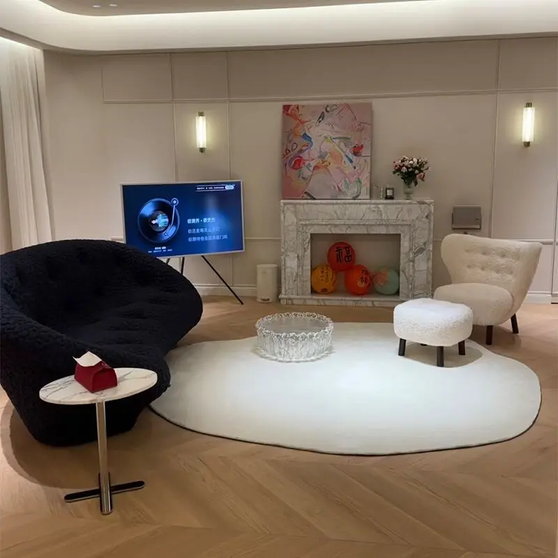 Skandinavischer, moderner, wolkenförmiger, dicker Florteppich mit Ananasbindung, langlebiger Bodenteppich mit hohem Verkehr, verheißungsvolles Design, umweltfreundlich Image