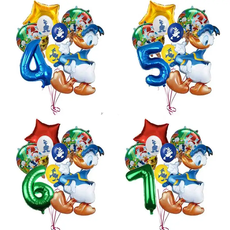 "Don" Donald Faunt leroy Ente Jungen Geburtstags feier Dekoration Aluminium Film Ballon Kinderspiel zeug Baby party Hintergrund Dekor Image