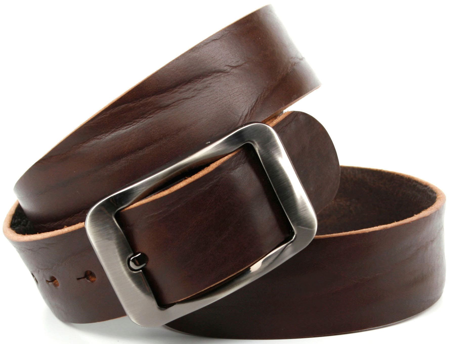 Ledergürtel ANTHONI CROWN, Damen, Gr. 95, braun, Leder, unifarben, Gürtel Ledergürtel, Jeansgürtel genarbt Image