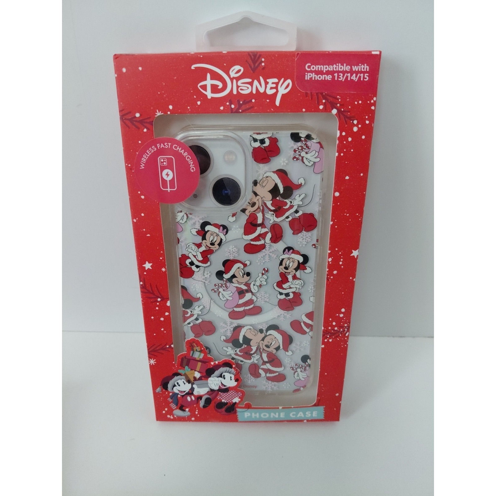 Disney Cell Phones & Accessories | Disney Mickey & Minnie Mouse Christmas Phone Case Iphone 13/14/15 New | Color: Red | Size: Os