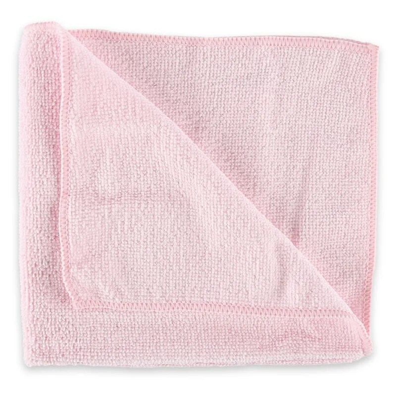 HYGOCLEAN Mikrofasertücher für Flüssigkeiten Premium aus Polyester/Polyamid Rosa 10 Stück Image