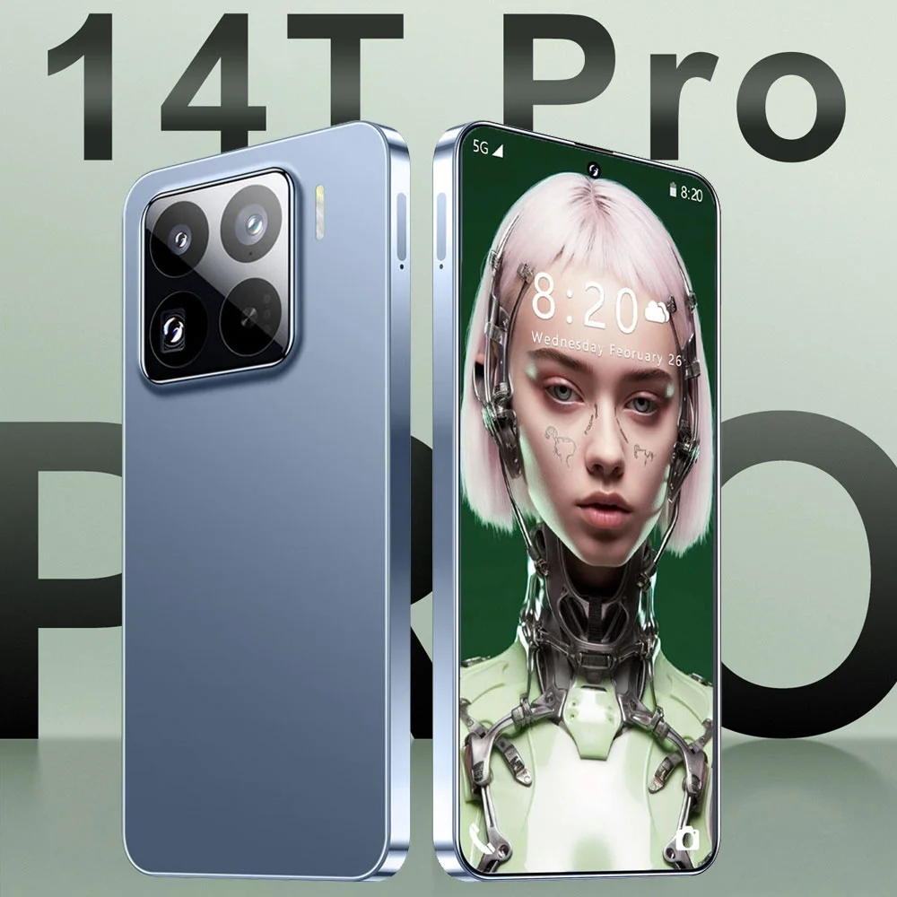 HOT 14T Pro 7.0HD Smartphone 2026 NEW Original Cellphones 5G Dual Card Dual Standby Cell Phone 8000mAh Android 15 Mobile Phones