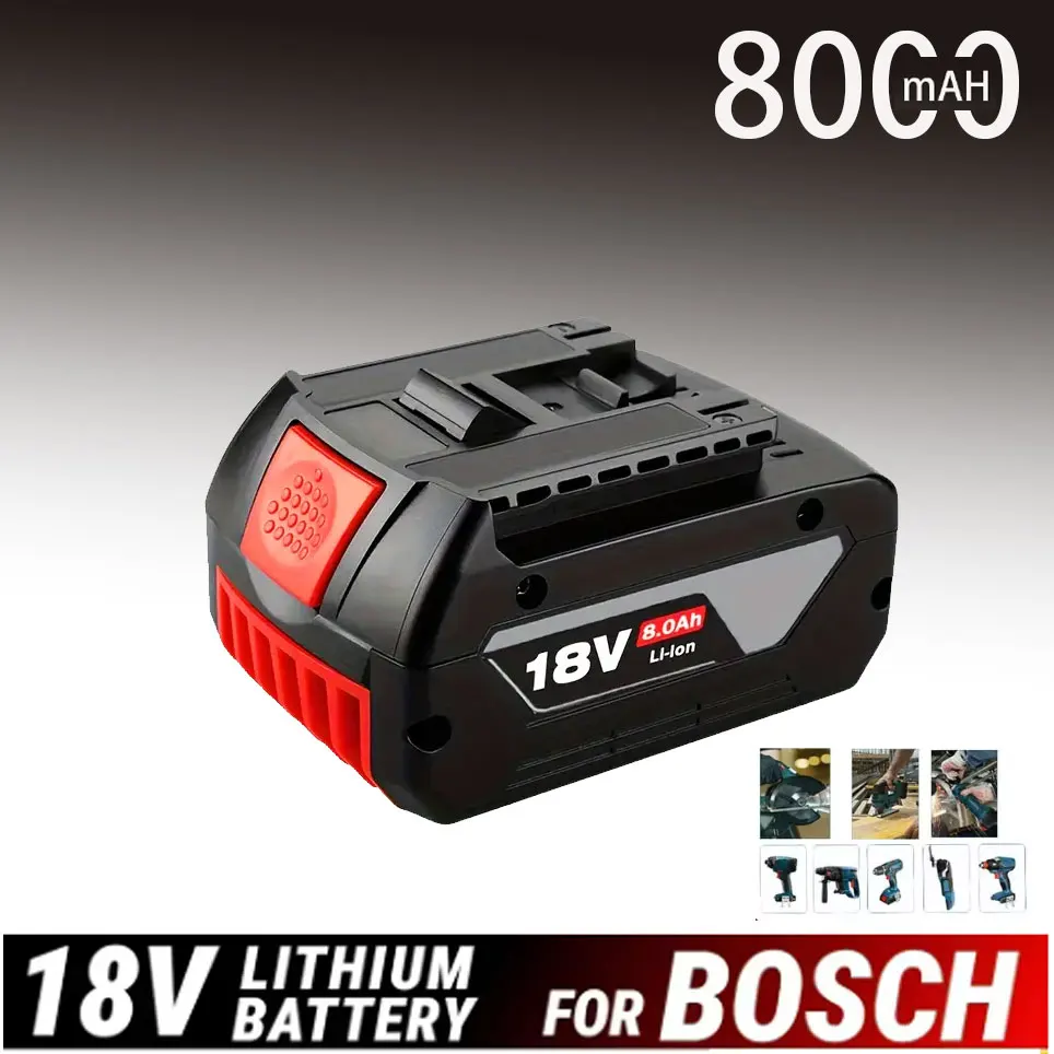 Wiederaufladbare Akkus 18V für BOSCH 18V Performance 8,0Ah LITHIUM-ION GDS250-Li GSR180-Li GKS185-Li GWS180-Li GSB185-Li Akku Image