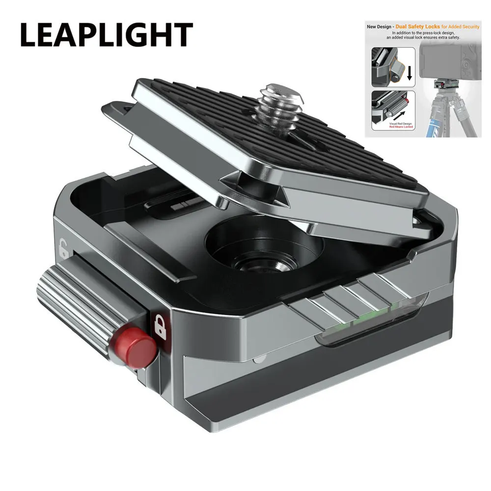 LEAPLIGHT Arca Universal DSRL Kamera Gimbal Quick Release Kit QR Clamp Arca-Swiss Quick Switch Stativ Slider Mount Adapter Image