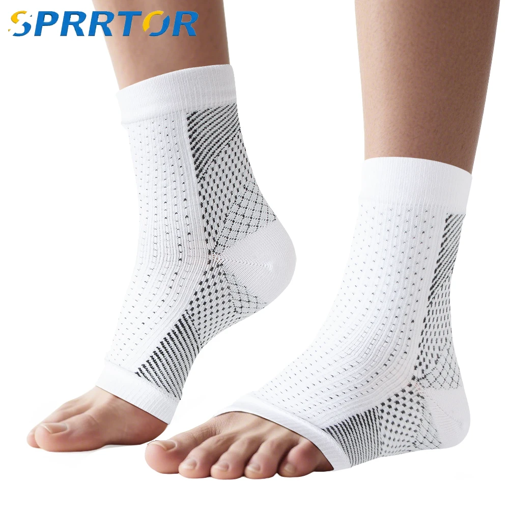 1 Paar Neuropathie-Socken für Damen und Herren, zehenlose Kompressionssocken, beruhigende Linderungs-Kompressionssocken für Plantarfasziitis Image