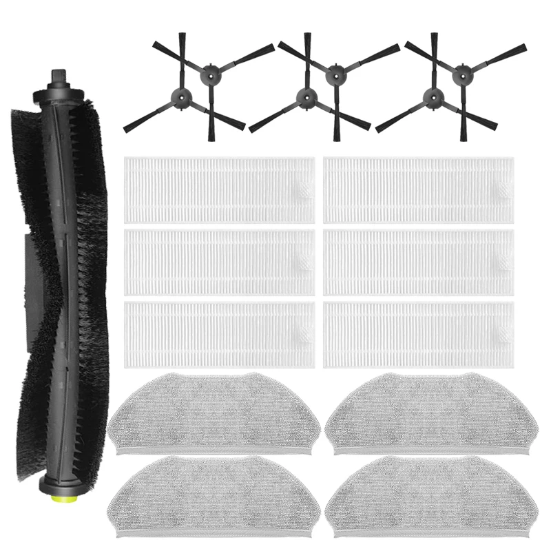 Rollens eiten bürste Hepa Filter Mop Tuch für Qihoo s10 x100 max Roboter Staubsauger Ersatzteile Zubehör Image
