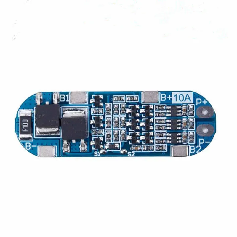 3S 10A 11,1 V 12 V 12,6 V Lithium-Batterie-Ladegerät-Schutzplatinenmodul für 18650 Li-Ionen-Lipo-Batteriezellen BMS 3,7 V Image