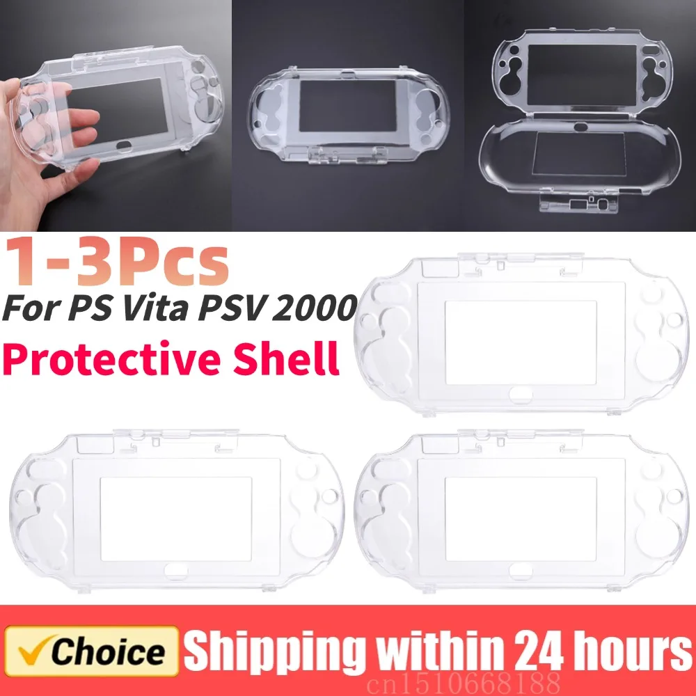 1–3 Stück klare Hartschale, transparente Schutzhülle für Sony PSV 2000 Psvita für PS Vita PSV 2000 Crystal Body Protector Image