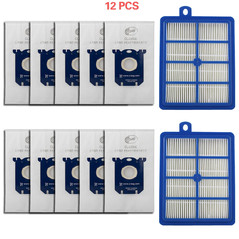 H12 hepa filter & staub filter beutel für philips für elektro lux roboter staubsauger ersatzteile zubehör Image