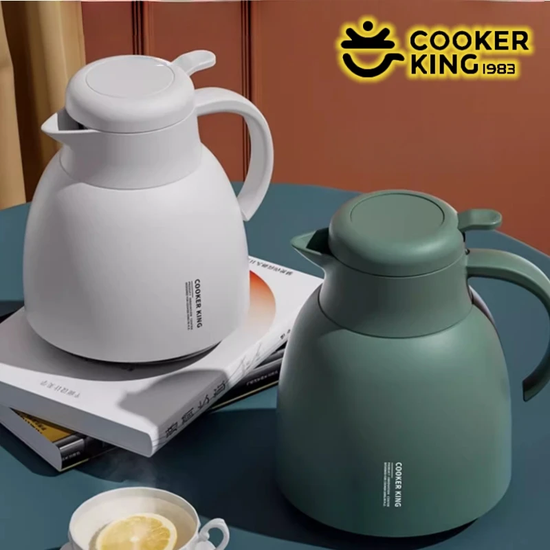COOKER KING 1500 ml Innere Isolierung Topf Thermo Wasserkocher mit Griff Schlafsaal Thermoflasche Warmhalten und Kaltwasser Wasserkocher Image