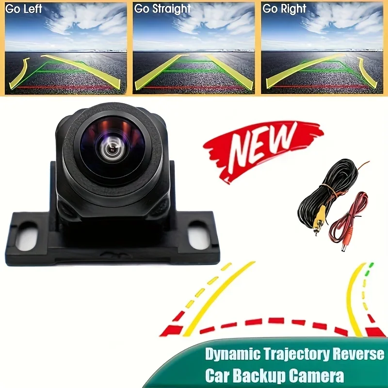 Dynamische Flugbahn-Umkehrkamera mit beweglichen Richtlinien – Rückfahrkamera, Nachtsicht, Weitwinkel für Monitor-Display MP5 Image