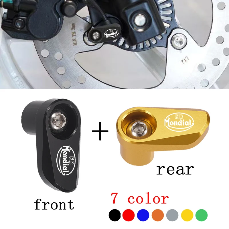 Für FB Mondial Flat Track Hps 125 300 Hipster Imola Smt Smx 125 Enduro Motorrad Vorderrad ABS-Sensor Schutzabdeckung Image