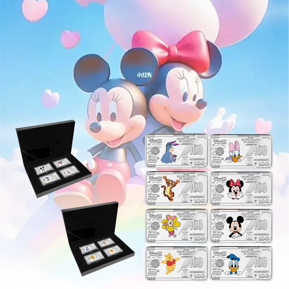 US Cartoon Anime Silberplattierte Gedenkmünze 100 US-Dollar Bullion Metallbarren Abzeichen Kindergeburtstagsgeschenk Cartoon-Münze Image
