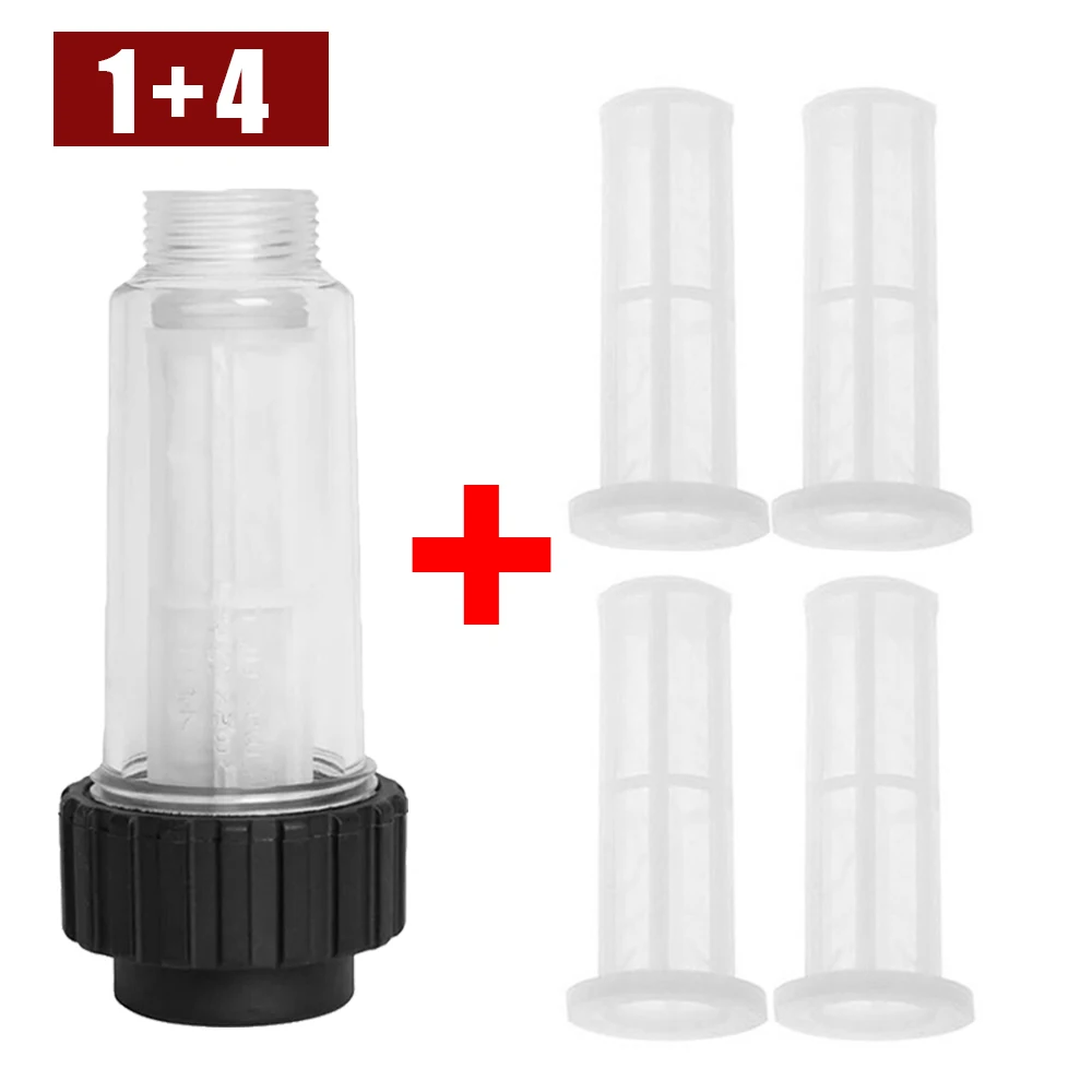 Auto waschanlage Wasserfilter für Karcher K2-K7 G3/4 ''Hochdruck reiniger Wasserfilter mit 4 Filter kernen für Lavor für Nilfisk Image