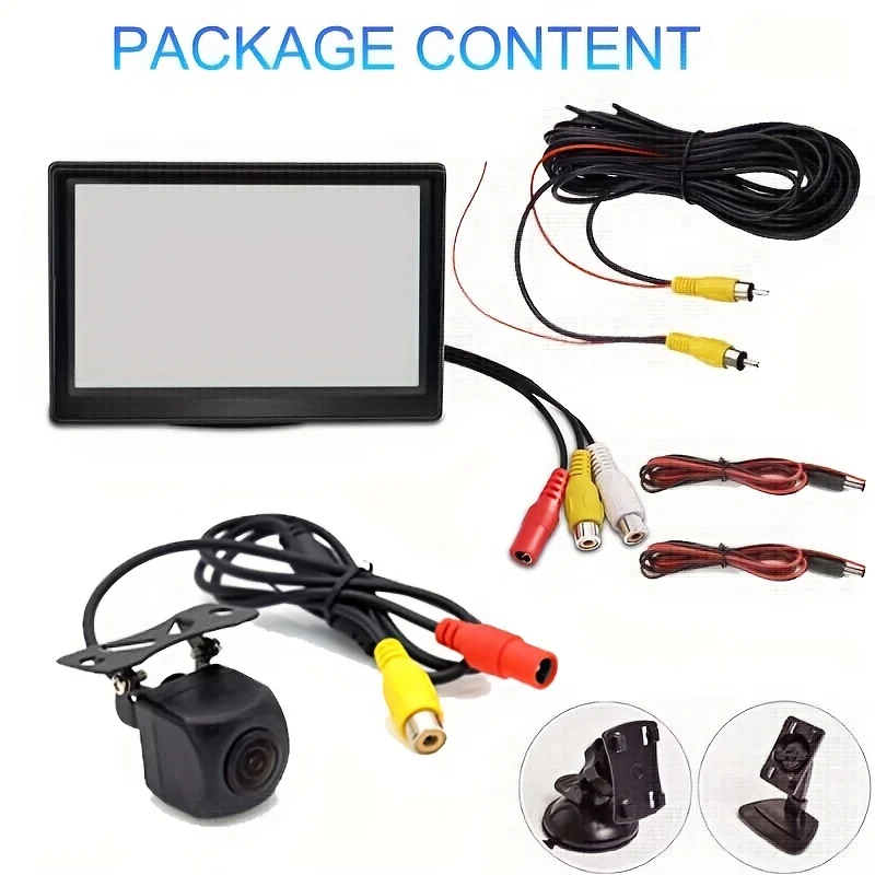 12,7 cm Rückfahrkamera, Rückansicht-Monitor-Set, LCD-Display, Rückansicht, Rückfahrkamera, Parkplatz für Pickup, Auto, SUV, Van Image