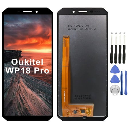 KIQ Replacement LCD Screen Full Assembly with Digitizer Compatible with Oukitel WP18 Pro(Without Frame)