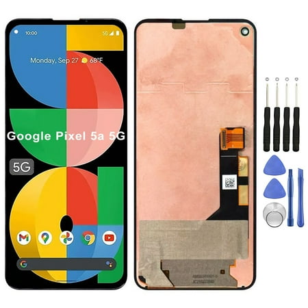 KIQ Replacement LCD Screen Full Assembly with Digitizer Compatible with Google Pixel 5a 5G(Without Frame)