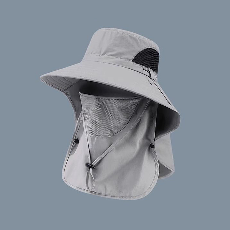 Unisex Bucket Hat Army Green Black Polyester Wide Brim Sports Outdoors Outdoor Fishing Solid Color Sun Protection Sunscreen