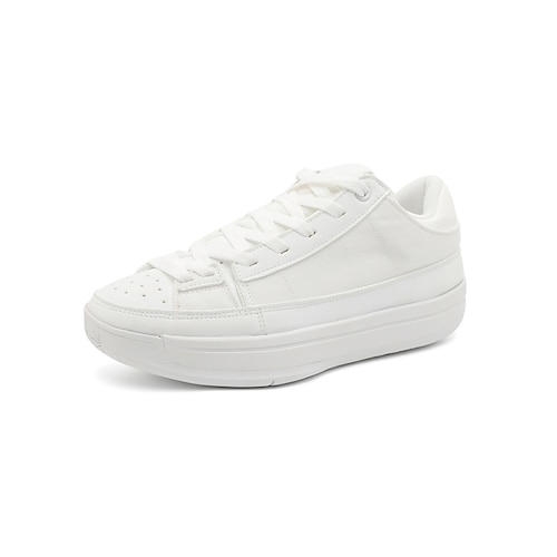 Weiße Herren-Sneaker aus Kunstleder zum Hineinschlüpfen, vielseitige und bequeme Schuhe für Gartenhochzeiten, lässig und dennoch schick für Hochzeitstage Image