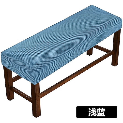 Elastischer Stretch-Bankbezug für lange Bänke im Esszimmer, am Fußende des Bettes, als Klavierbank oder Schuhbank im Eingangsbereich. Image