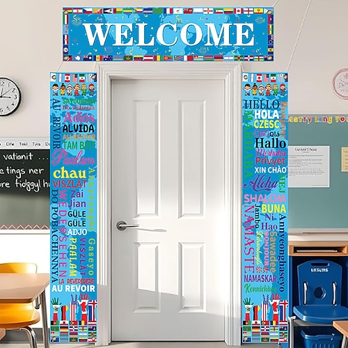 WM 2026 Global Cup Triptychon Fan-Unterstützungsbanner Flaggen-Set Spieldekoration Hintergrundkulisse Display Image