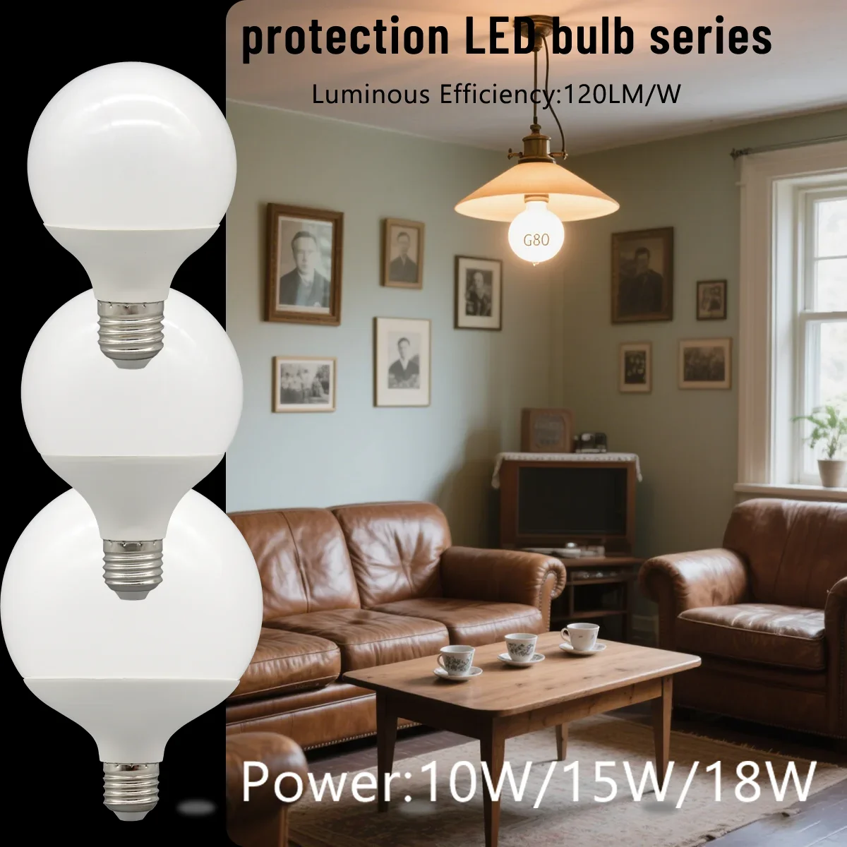 3PCS Energiesparende RA90 18W 15W 10W Led-lampe E27 G80 G95 G120 Globale Licht lampada Ampulle LED Glühbirnen Weiß Warm Weiß LED