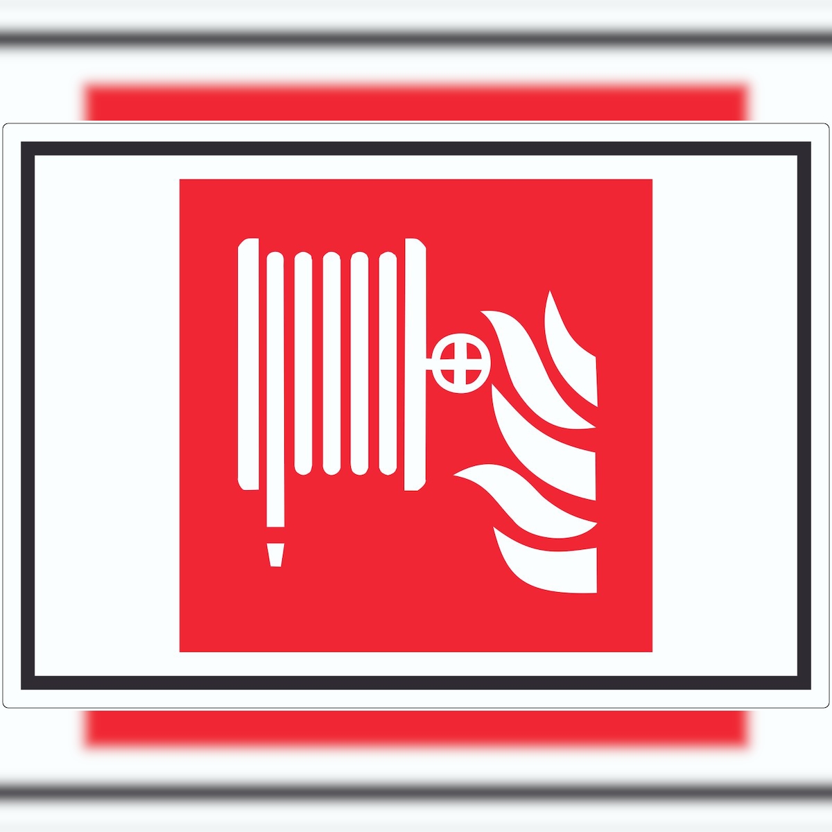 HB-Druck Wandhydrant Symbol Aufkleber A7 (74x105mm) Image