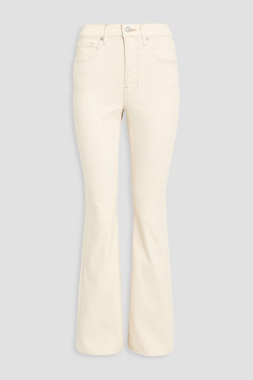 Cameron Mid-Rise Bootcut Jeans - Natural - Veronica Beard Jeans