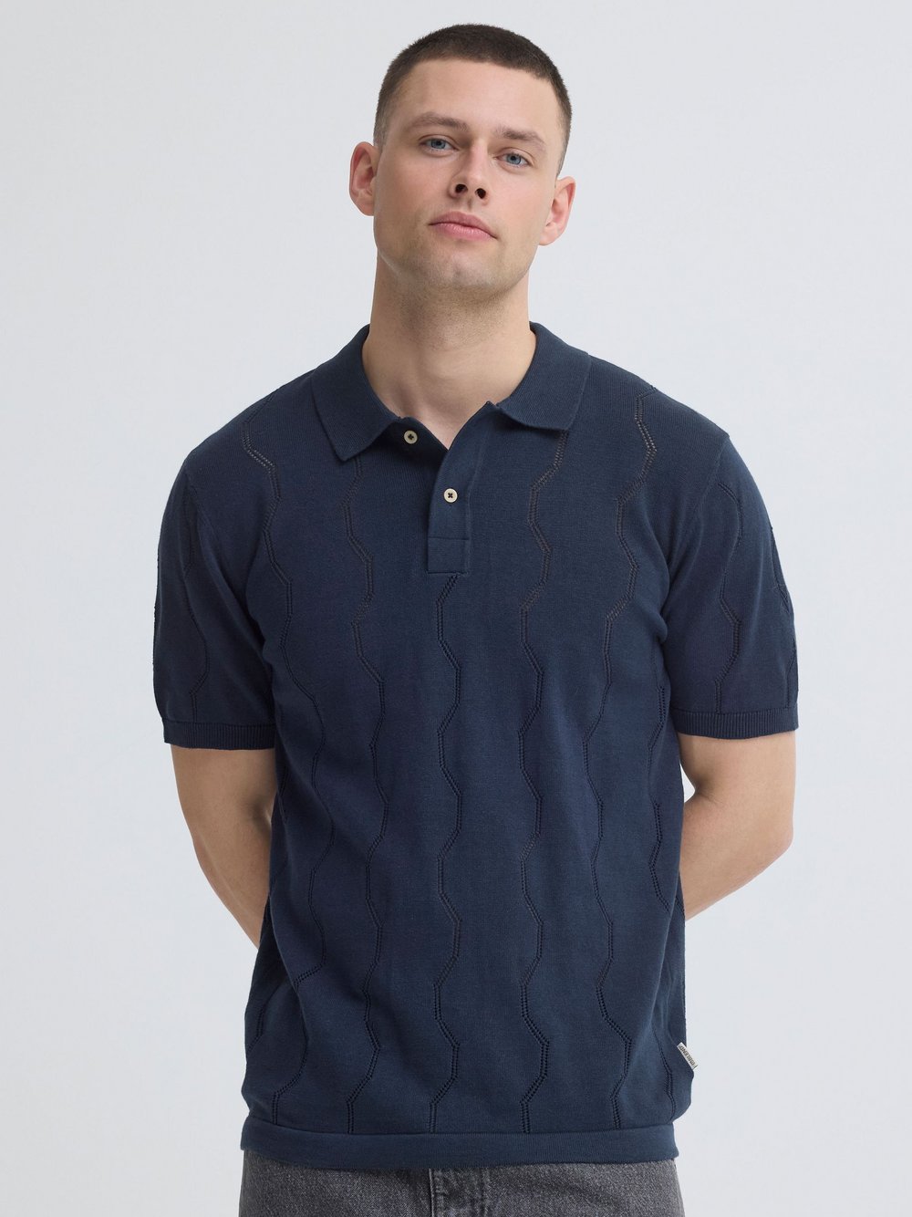 BLEND Poloshirt Herren blau, S Image