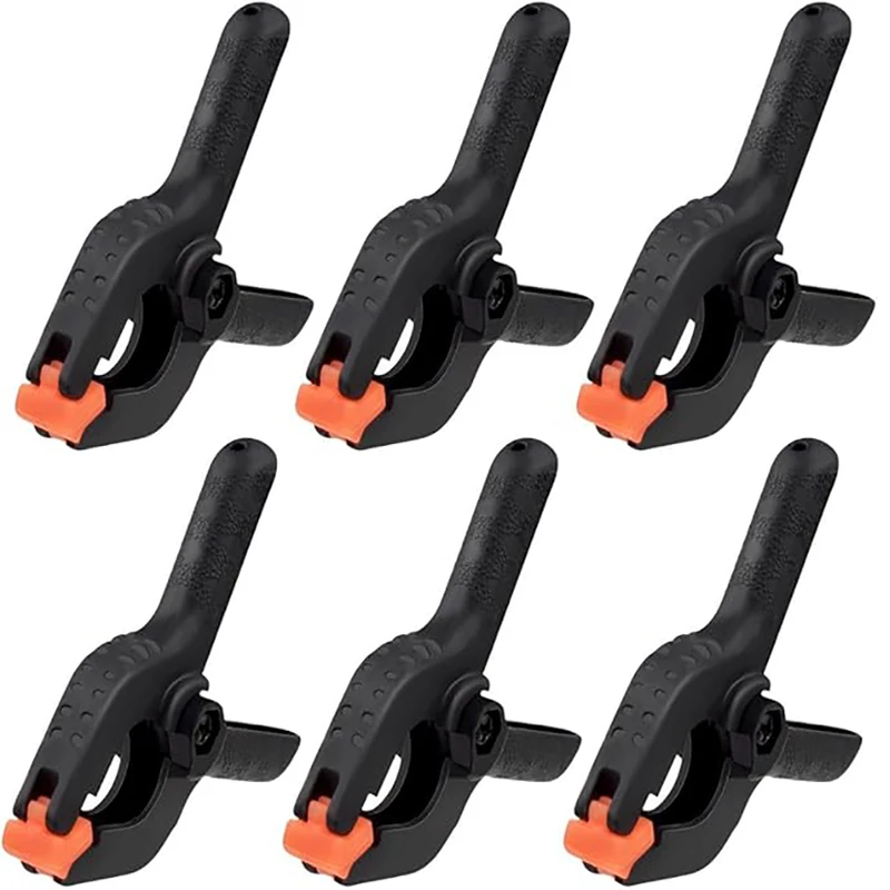 5/3/2 Stück Kunststoff-Federklemmen, Clip-Hintergrundklemmen, robuste Klemme zum Basteln, Hintergrundständer, Holzbearbeitung, Fotografie, 2/3/4 Zoll Image