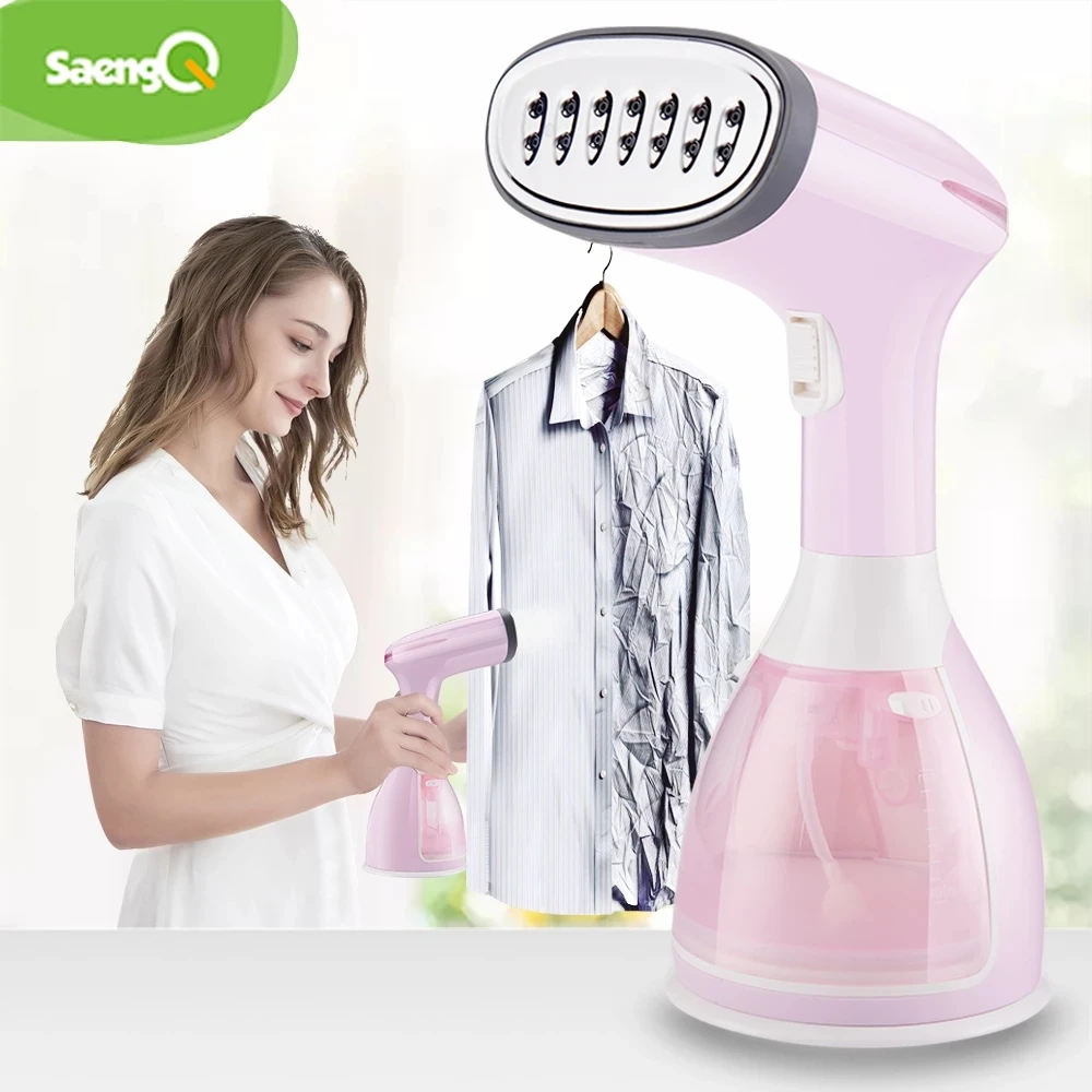 saengQ Handheld Garment Steamer 1500 W elektrisches Haushalts-Stoff-Dampfbügeleisen 280 ml tragbare vertikale schnelle Hitze zum Bügeln von Kleidung Image