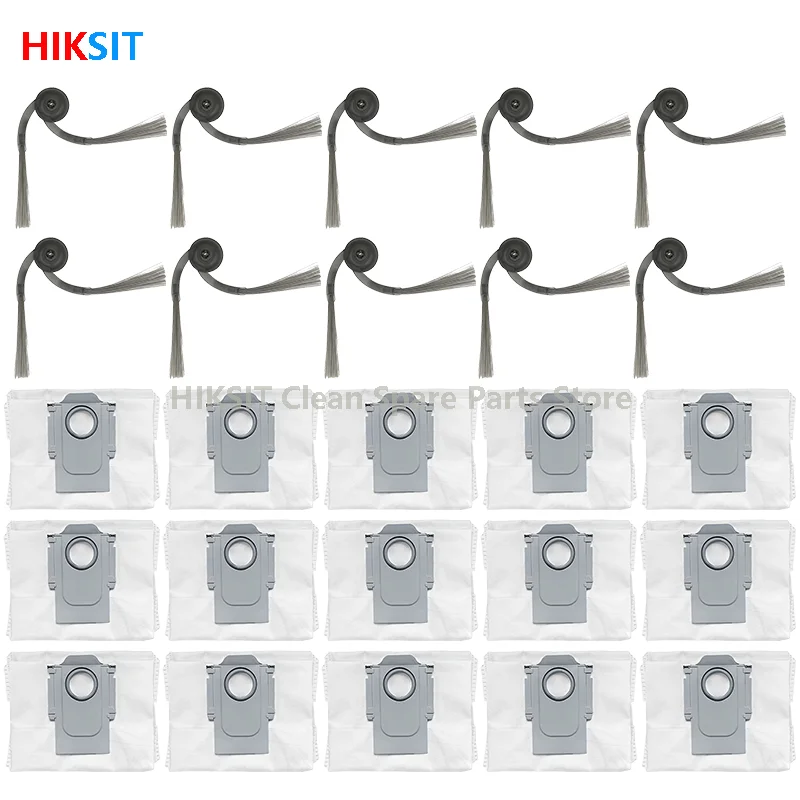 Zubehör für Roborock Q7 M5 / Q7 L5 / Q7 TF / Q10 S5 / Q10 X5 / Q10 PF / Q10 VF / Q8 / Q8 Max Pro Plus Seitenbürste Staubbeutel Image