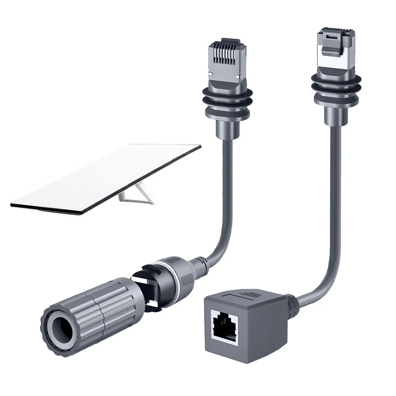 Für Starlink Satellite Gen3 V3 Ethernet Extender Adapter SPX auf RJ45 Dish Router Gen 3 Rechteckiges Satellitenkonverterkabel Image