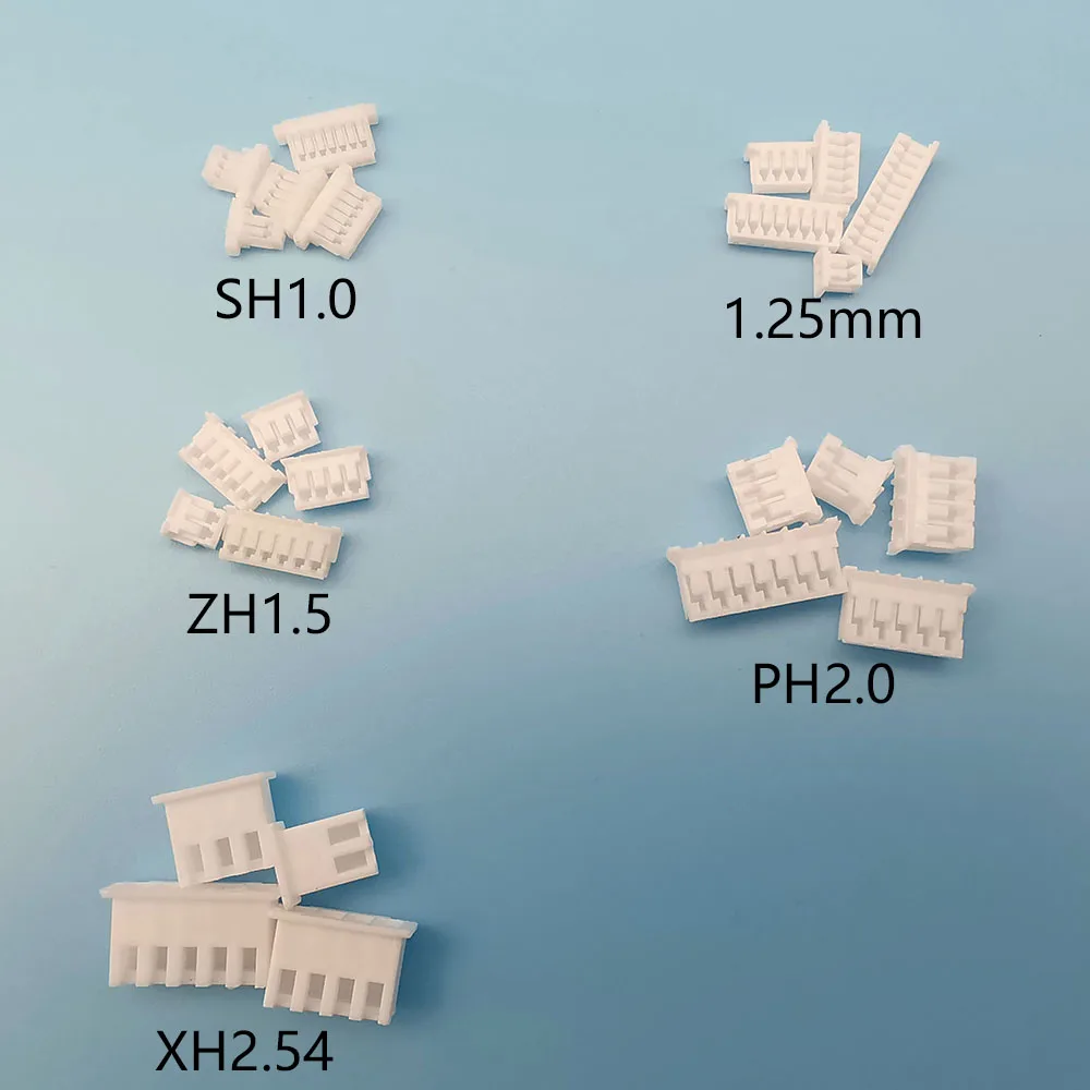 50 Stück SH1.0 JST 1,25 ZH1,5 PH2.0 XH2.54 2/3/4/5/6/7/8/9/10 Pin Gehäuse Shell Connector 1,0/1,25/2,0/2,54 mm Kunststoffgehäuse Image