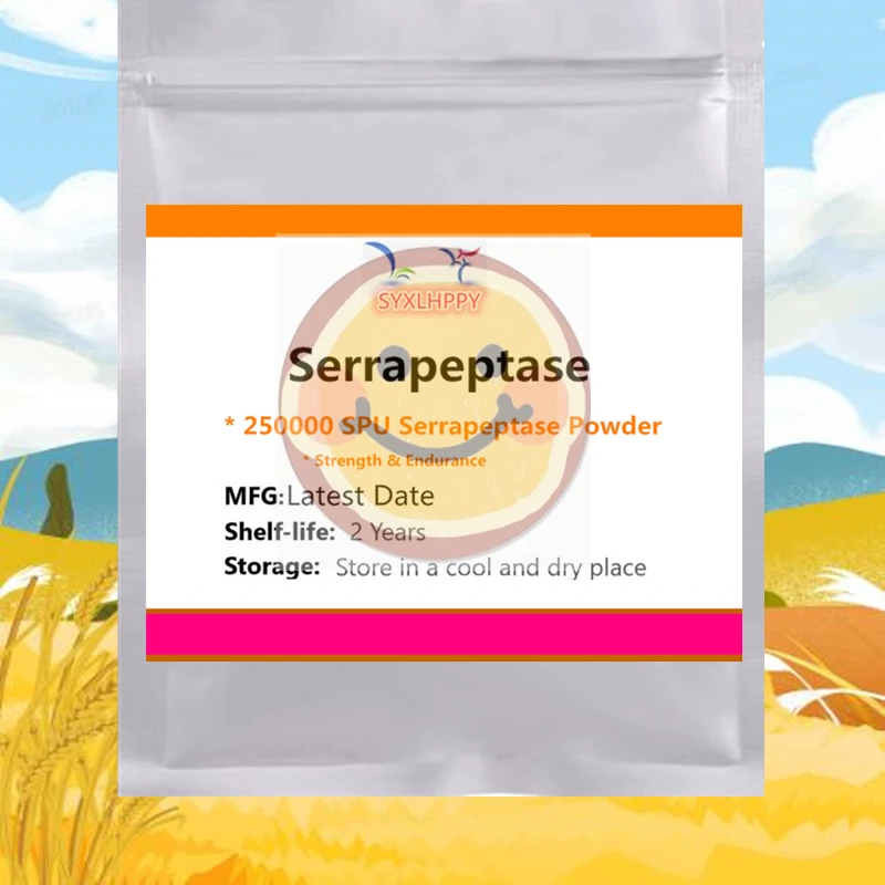Fabrikqualität 50–1000 g Serrapeptase Enzyme 250000 Aluminiumfolienverpackung für schnelle Lieferung [Neuestes Datum] Image