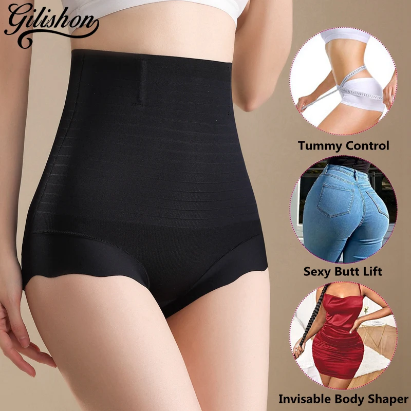 Abnehmen Shorts Frauen Body Shaper Hohe Taille Flache Bauch Ummantelung Höschen Hip Fahrstuhl Gestaltung Unterwäsche Bauch-steuer Shapewear Image