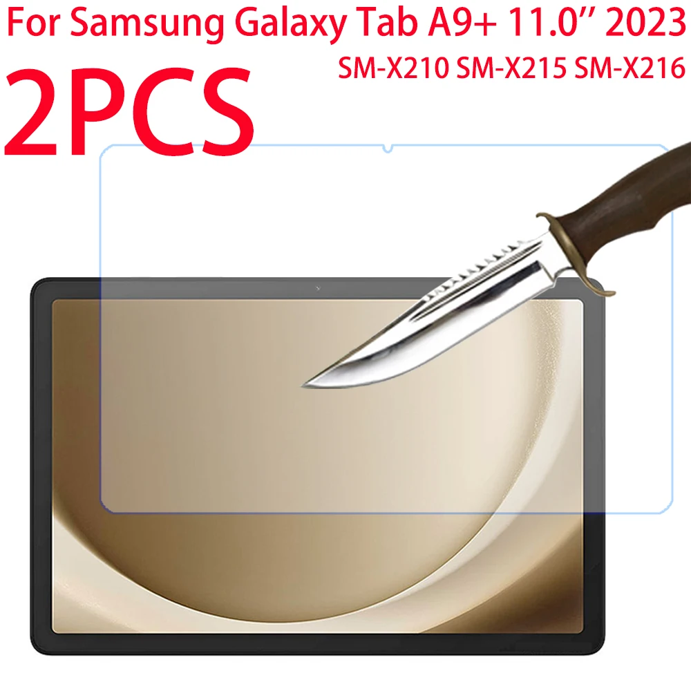 2 Packungen für Samsung Galaxy Tab А9+ Plus 11 Zoll 2023, gehärtetes Glas, Displayschutzfolie für A9+ SM-X210 X215 X216 Schutzfolie Image
