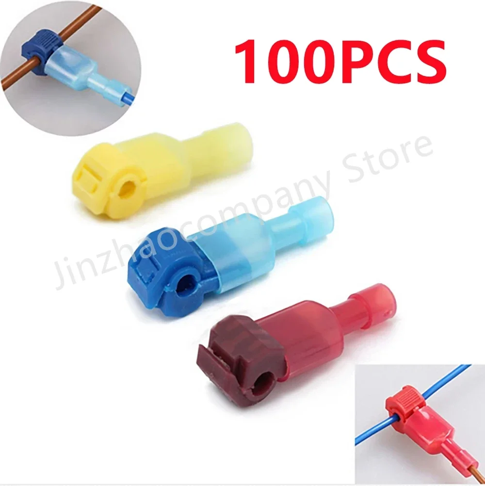 10-100Pcs Schnelle Elektrische Kabel Anschlüsse Snap Splice Lock Draht Terminal Crimp auto Draht Stecker Elektrische Stecker audio Kit Image