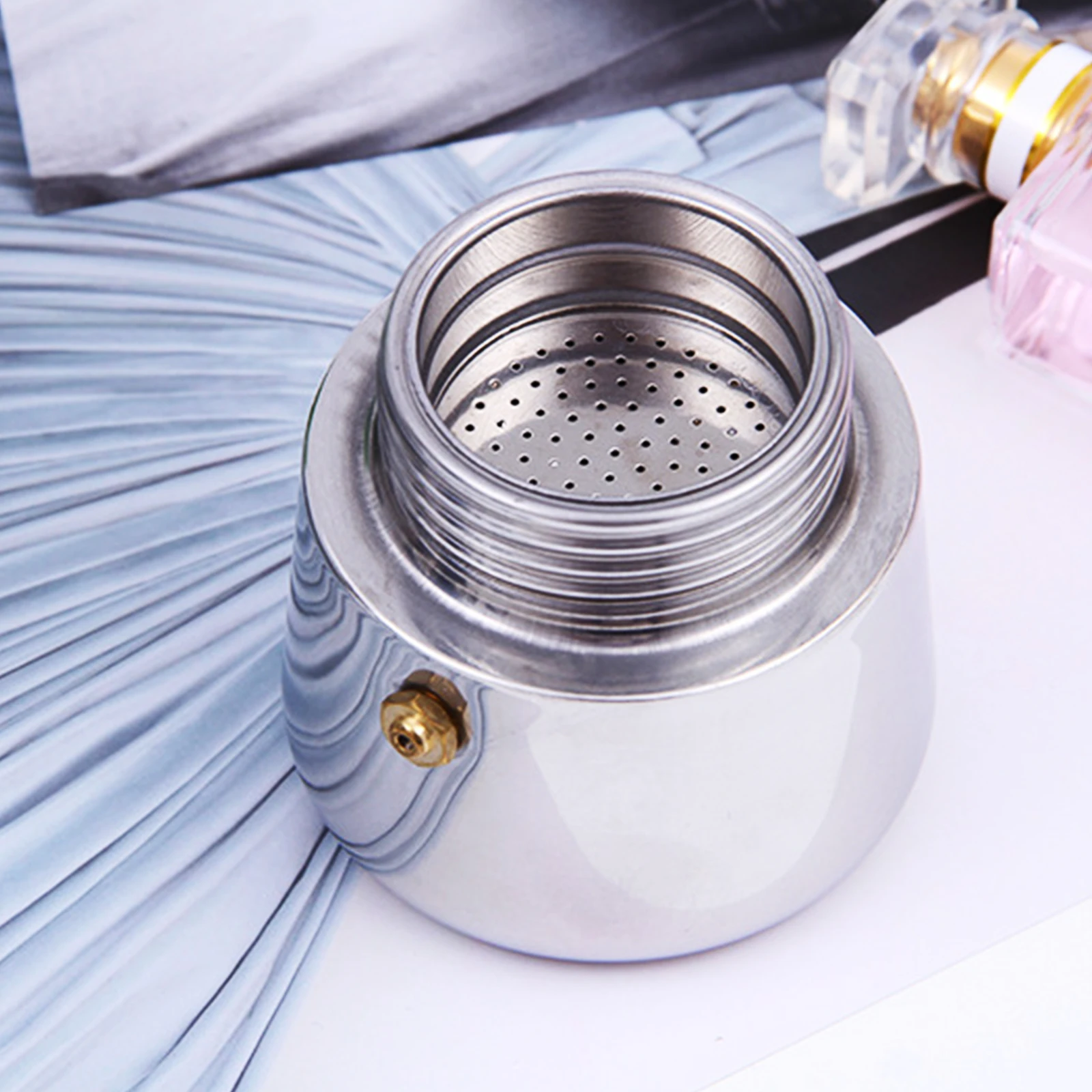 Elektrischer Espressomaschine für 6 Tassen, 300 ml | Edelstahl 201, 500 W, 220 V, EU-Stecker, 1–5 Gänge Image