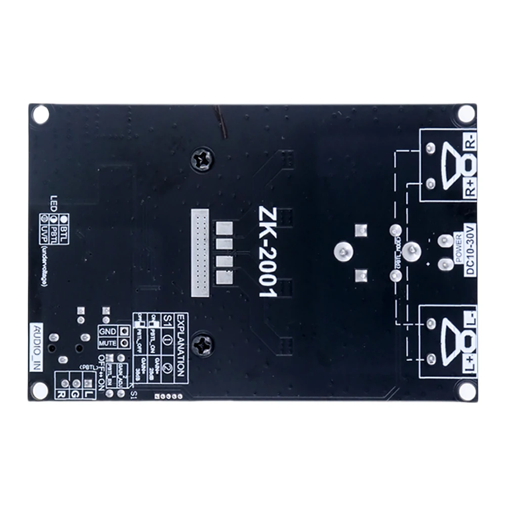 ZK-2001 TPA3221 Pure Rear Stage Digital Power Verstärker Bord Stereo Audio Amp DC 10-30V für Auto Hause lautsprecher Subwoofer Image